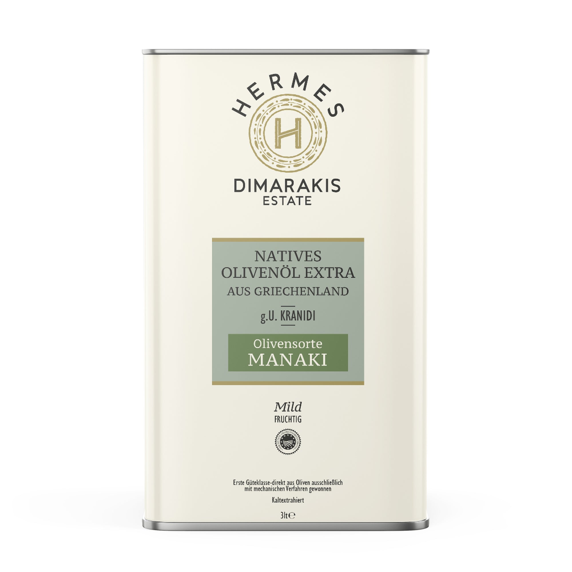 Natives Olivenöl extra MANAKI - HERMES - 3 l Box