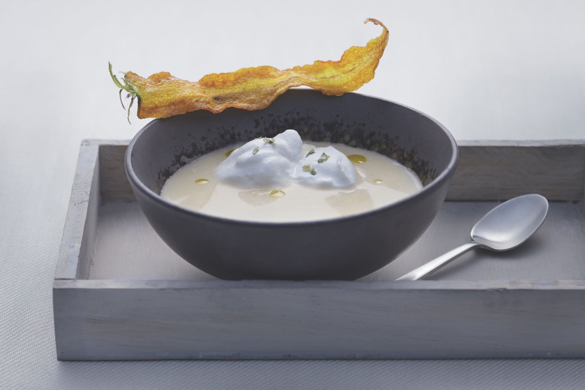 Apfel-Karottensuppe mit Prosecco