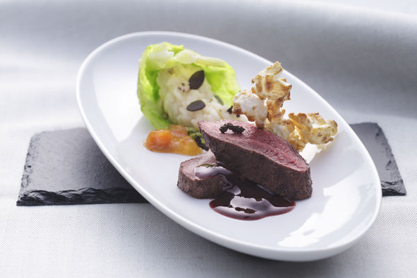 Rehkeule mit Kürbis-Apfel-Risotto | Genussvolle Rezepte | Olive & Co Rehkeule mit Kürbis-Apfel-Risotto | Genussvolle Rezepte | Olive & Co