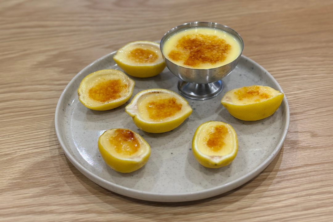 Zitronen Posset a la Crème Brulée